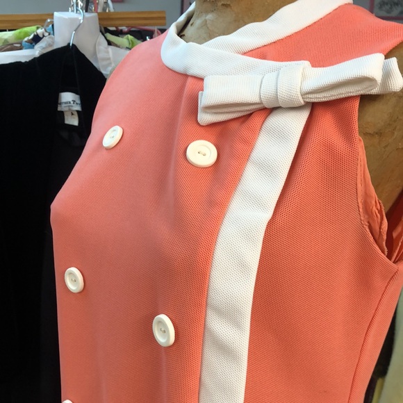 Authentic Vintage - Mod style 1960’s - sleeveless, drop waist, Twiggy dress - Picture 5 of 11